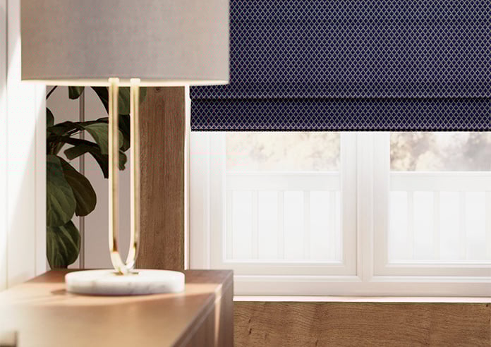 Sicily, Blue - Roman Blind - Image 5